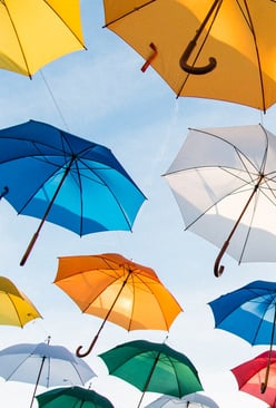 umbrellas-against-sky